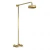 Hudson Reed Brushed Brass Thermostatic Shower Valve with Rigid Riser & Fixed Head - A8118 2 Hudson Reed Brushed Brass Thermostatic Shower Valve with Rigid Riser & Fixed Head - A8118 -ShowerLux Shop A8118 P