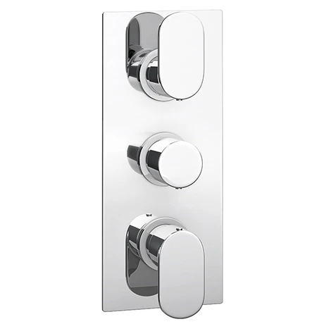 Amos Concealed Thermostatic Triple Shower Valve 3 Amos Concealed Thermostatic Triple Shower Valve