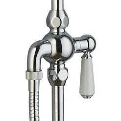 Hudson Reed Deluxe Grand Rigid Riser Kit Chrome - AM319 -ShowerLux Shop AM319 D4 460