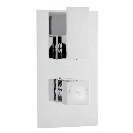 Hudson Reed Art Twin Concealed Thermostatic Shower Valve w/ Rectangular Slider Rail Kit 5 Hudson Reed Art Twin Concealed Thermostatic Shower Valve w/ Rectangular Slider Rail Kit - Image 3