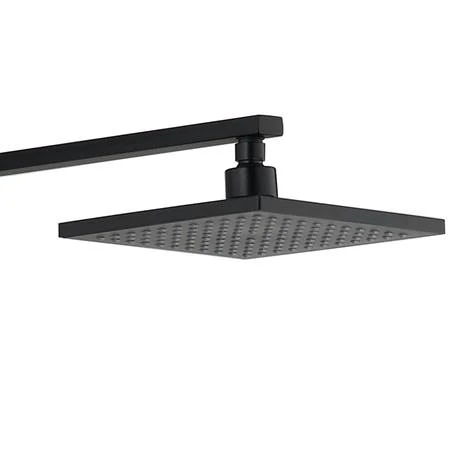 Arezzo Modern Square Thermostatic Shower - Matt Black 4 Arezzo Modern Square Thermostatic Shower - Matt Black - Image 2