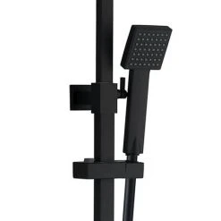 Arezzo Modern Square Thermostatic Shower - Matt Black 9 Arezzo Modern Square Thermostatic Shower - Matt Black -ShowerLux Shop ARZ002 dv2 460