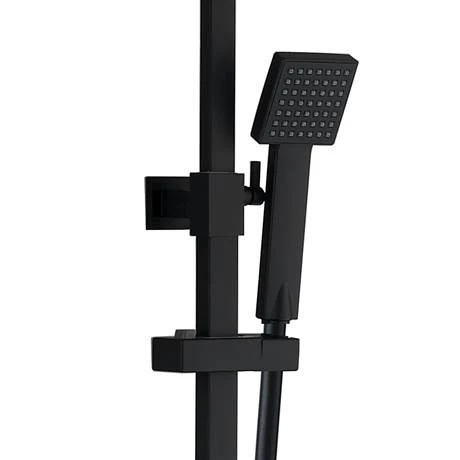 Arezzo Modern Square Thermostatic Shower - Matt Black 5 Arezzo Modern Square Thermostatic Shower - Matt Black - Image 3