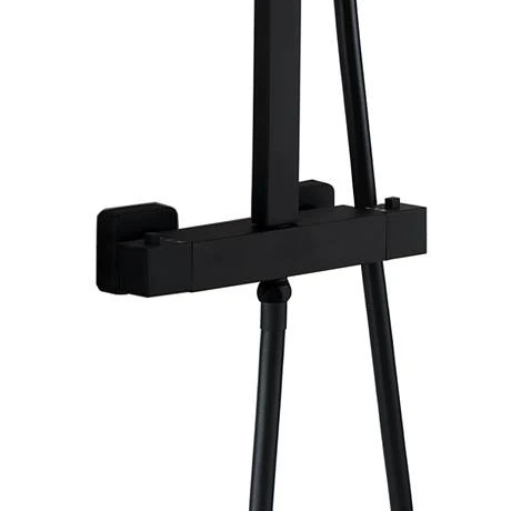 Arezzo Modern Square Thermostatic Shower - Matt Black 6 Arezzo Modern Square Thermostatic Shower - Matt Black - Image 4