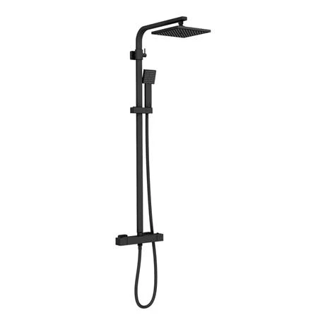 Arezzo Modern Square Thermostatic Shower - Matt Black 7 Arezzo Modern Square Thermostatic Shower - Matt Black - Image 5