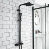 Arezzo Modern Square Thermostatic Shower - Matt Black 1 Arezzo Modern Square Thermostatic Shower - Matt Black -ShowerLux Shop ARZ002 n prod
