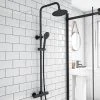 Arezzo Modern Round Thermostatic Shower - Matt Black 2 Arezzo Modern Round Thermostatic Shower - Matt Black -ShowerLux Shop ARZ003 prod1