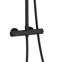 Arezzo Modern Round Thermostatic Shower (300mm Head - Matt Black) 10 Arezzo Modern Round Thermostatic Shower (300mm Head - Matt Black) -ShowerLux Shop ARZ03H d2 460