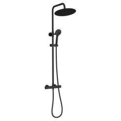 Arezzo Modern Round Thermostatic Shower (300mm Head - Matt Black) 11 Arezzo Modern Round Thermostatic Shower (300mm Head - Matt Black) -ShowerLux Shop ARZ03H d4 460