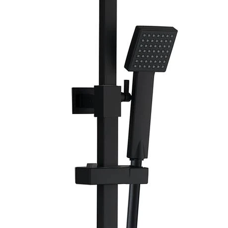 Arezzo Modern Square Thermostatic Shower (300 x 300mm Head - Matt Black) 4 Arezzo Modern Square Thermostatic Shower (300 x 300mm Head - Matt Black) - Image 2