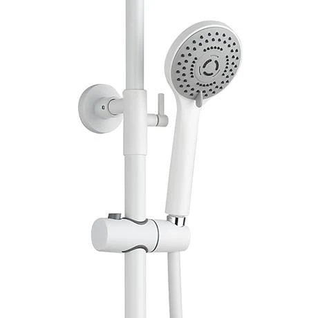 Arezzo Modern Round Thermostatic Shower (300mm Head - Matt White) 4 Arezzo Modern Round Thermostatic Shower (300mm Head - Matt White) - Image 2