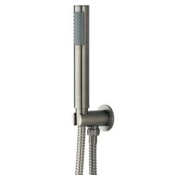 Arezzo Gunmetal Grey Concealed Individual Diverter + Thermostatic Control Valve with Handset + Wall Mounted Shower Head -ShowerLux Shop ARZGM ISV PK4 n d4 460