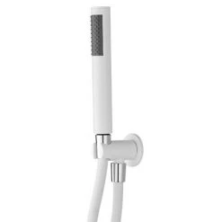 Arezzo Matt White Concealed Individual Diverter + Thermostatic Control Valve with Handset + Wall Mounted Shower Head -ShowerLux Shop ARZMW ISV PK4 d4 460