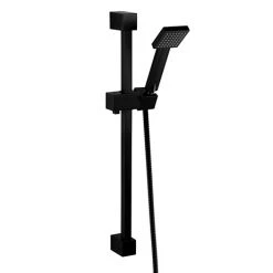 Arezzo Matt Black Square Slide Rail Kit