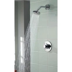 Aqualisa - Aspire DL Concealed Thermostatic Shower Valve with Wall Mounted Fixed Head - ASP001CF -ShowerLux Shop ASP001CF D2 460