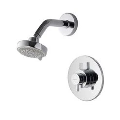 Aqualisa - Aspire DL Concealed Thermostatic Shower Valve with Wall Mounted Fixed Head - ASP001CF