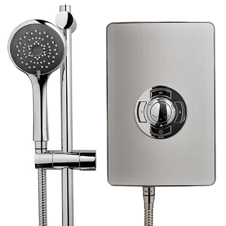 Triton - Aspirante 8.5kw Electric Shower - Brushed Steel - ASP08BRSTL 2 Triton - Aspirante 8.5kw Electric Shower - Brushed Steel - ASP08BRSTL