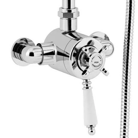 Heritage Avenbury Exposed Shower with Deluxe Fixed Riser Kit & Diverter to Handset - AVEDUAL01 7 Heritage Avenbury Exposed Shower with Deluxe Fixed Riser Kit & Diverter to Handset - AVEDUAL01 - Image 5