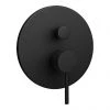 Arezzo Matt Black Round Concealed Manual Shower Valve with Diverter 1 Arezzo Matt Black Round Concealed Manual Shower Valve with Diverter -ShowerLux Shop AZ MSVD prod