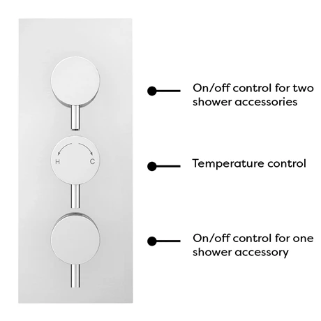 Cruze Shower Package (Rainfall Wall Mounted Head, Handset + Freeflow Bath Filler) 8 Cruze Shower Package (Rainfall Wall Mounted Head, Handset + Freeflow Bath Filler) - Image 6