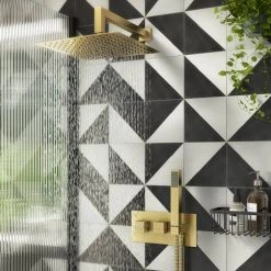 Arezzo Brushed Brass Square Concealed Thermostatic 2-Way Shower Valve with Handset 7 Arezzo Brushed Brass Square Concealed Thermostatic 2-Way Shower Valve with Handset -ShowerLux Shop AZ51VHBB detail02 460