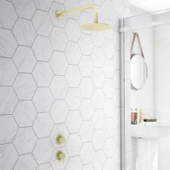 Arezzo Brushed Brass Concealed Individual Stop Tap + Thermostatic Control Shower Valve 11 Arezzo Brushed Brass Concealed Individual Stop Tap + Thermostatic Control Shower Valve -ShowerLux Shop AZBB36 n d3 460