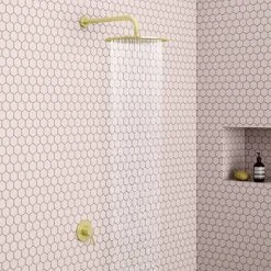 Arezzo Brushed Brass Round Concealed Manual Shower Valve 8 Arezzo Brushed Brass Round Concealed Manual Shower Valve -ShowerLux Shop AZBBMSV d3 460