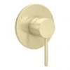 Arezzo Brushed Brass Round Concealed Manual Shower Valve 2 Arezzo Brushed Brass Round Concealed Manual Shower Valve -ShowerLux Shop AZBBMSV n p