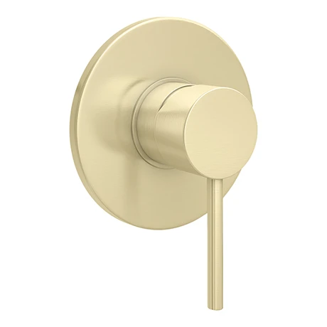 Arezzo Brushed Brass Round Concealed Manual Shower Valve 3 Arezzo Brushed Brass Round Concealed Manual Shower Valve