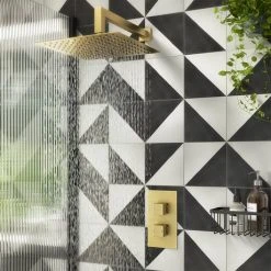 Arezzo Brushed Brass Square Modern Twin Concealed Shower Valve -ShowerLux Shop AZBBSVSQ detail02 460