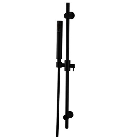 Arezzo Matt Black Round Bar Shower Valve incl. Slide Rail Kit with Pencil Handset 6 Arezzo Matt Black Round Bar Shower Valve incl. Slide Rail Kit with Pencil Handset - Image 4