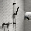 Arezzo Matt Black Round Bar Shower Valve incl. Slide Rail Kit with Pencil Handset 1 Arezzo Matt Black Round Bar Shower Valve incl. Slide Rail Kit with Pencil Handset -ShowerLux Shop AZBVP80MB p