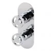 Arezzo Chrome Industrial Style Round Modern Twin Concealed Shower Valve with Diverter 2 Arezzo Chrome Industrial Style Round Modern Twin Concealed Shower Valve with Diverter -ShowerLux Shop AZCHIV2 p