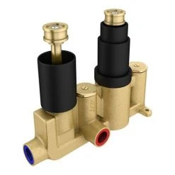 Arezzo Fluted Matt Black Round Shower Package with Concealed Valve + Head 13 Arezzo Fluted Matt Black Round Shower Package with Concealed Valve + Head -ShowerLux Shop AZFR2MBPK d3a 460