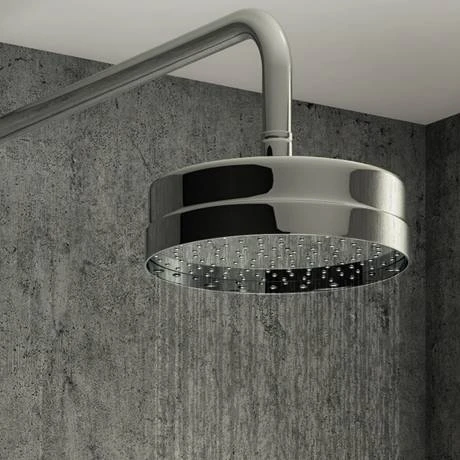 Arezzo Chrome Industrial Style Rigid Riser Kit with Diverter + Dual Exposed Shower Valve 8 Arezzo Chrome Industrial Style Rigid Riser Kit with Diverter + Dual Exposed Shower Valve - Image 6