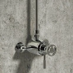 Arezzo Chrome Industrial Style Exposed Dual Shower Valve -ShowerLux Shop AZISDUALE new d2 460