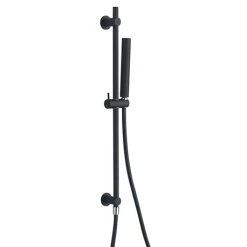Arezzo Matt Black Slide Rail Kit w. Handset and Integrated Wall Outlet
