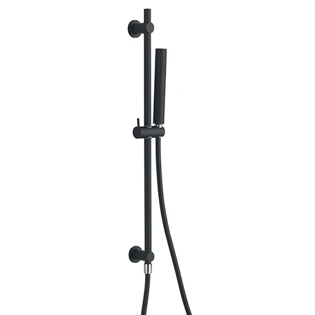 Arezzo Matt Black Slide Rail Kit w. Handset and Integrated Wall Outlet 3 Arezzo Matt Black Slide Rail Kit w. Handset and Integrated Wall Outlet