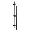 Arezzo Matt Black Modern Slide Rail Kit with Pencil Shower Handset 1 Arezzo Matt Black Modern Slide Rail Kit with Pencil Shower Handset -ShowerLux Shop AZMB8SR n p