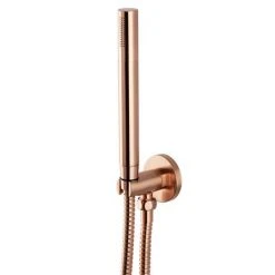 Arezzo Rose Gold Round Thermostatic Shower Pack with Ceiling Mounted Head + Handset -ShowerLux Shop AZRGSPK3 detail6 460