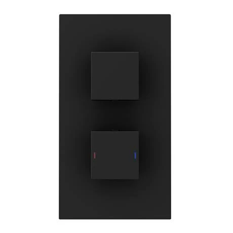 Arezzo Matt Black Shower Set (Fixed Shower Head + Waterfall Bath Filler) 8 Arezzo Matt Black Shower Set (Fixed Shower Head + Waterfall Bath Filler) - Image 6