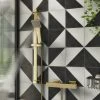 Arezzo Brushed Brass Square Thermostatic Bar Valve + Slide Rail Kit 1 Arezzo Brushed Brass Square Thermostatic Bar Valve + Slide Rail Kit -ShowerLux Shop AZSQBVKBB lrg 670