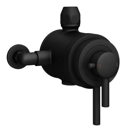 Arezzo Matt Black Round Concealed Dual Thermostatic Shower Valve 4 Arezzo Matt Black Round Concealed Dual Thermostatic Shower Valve - Image 2
