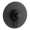 Arezzo Matt Black Round Concealed Dual Thermostatic Shower Valve 1 Arezzo Matt Black Round Concealed Dual Thermostatic Shower Valve -ShowerLux Shop AZSV4MB p