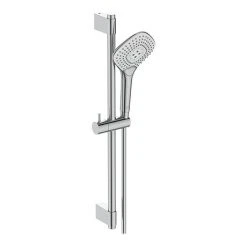 Ideal Standard Idealrain Evo Jet 600mm Shower Slider Rail with 125mm 3 Function Diamond Handspray - B1762AA