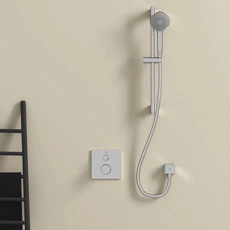 Ideal Standard Idealrain Evo Jet 600mm Shower Slider Rail with 110mm 3 Function Diamond Handspray - B2234AA 4 Ideal Standard Idealrain Evo Jet 600mm Shower Slider Rail with 110mm 3 Function Diamond Handspray - B2234AA - Image 2