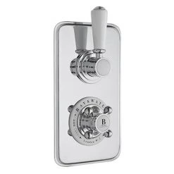 Bayswater White Twin Concealed Thermostatic Shower Valve