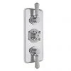 Bayswater White Triple Concealed Thermostatic Shower Valve 2 Bayswater White Triple Concealed Thermostatic Shower Valve -ShowerLux Shop BAYS103 P