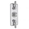 Bayswater White Triple Concealed Thermostatic Shower Valve with Diverter 2 Bayswater White Triple Concealed Thermostatic Shower Valve with Diverter -ShowerLux Shop BAYS105 P