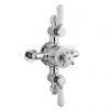 Bayswater White Triple Exposed Thermostatic Shower Valve 1 Bayswater White Triple Exposed Thermostatic Shower Valve -ShowerLux Shop BAYS112 P